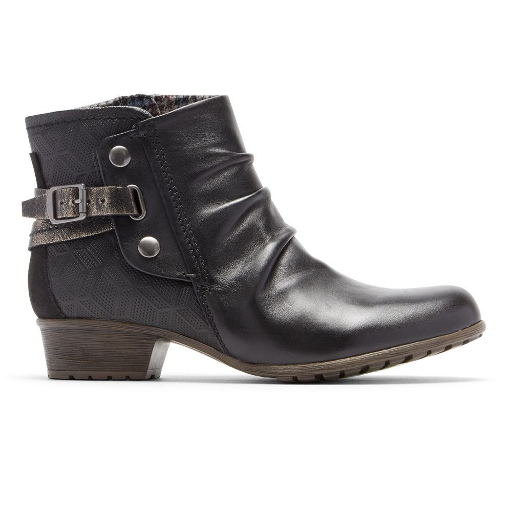 Rockport Womens Cobb Hill Gratasha Hardware - Boots Black - VCF805976